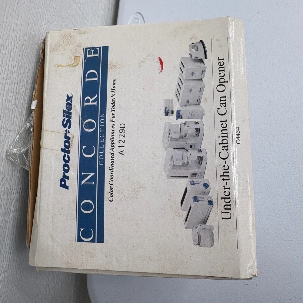 Proctor Silex Concorde Collection Under the Cabinet Can Opener‎ C4434 electric